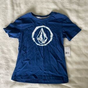 Volcom Kids Navy Blue Logo Tee
